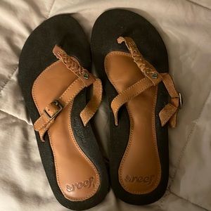 Reef all leather sandals. NWOT